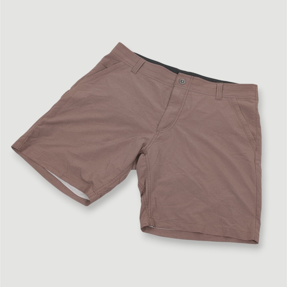Kuhl Shift Amphibia Hybrid Shorts Mens 36 Brown Utility Gorp Hiking Outdoors